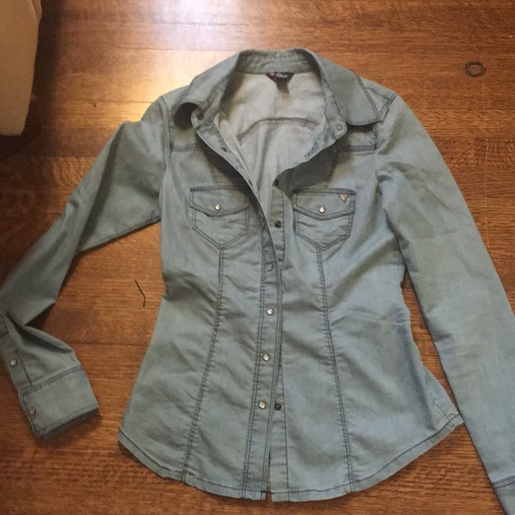 Guess Tops - Guess Denim Shirt